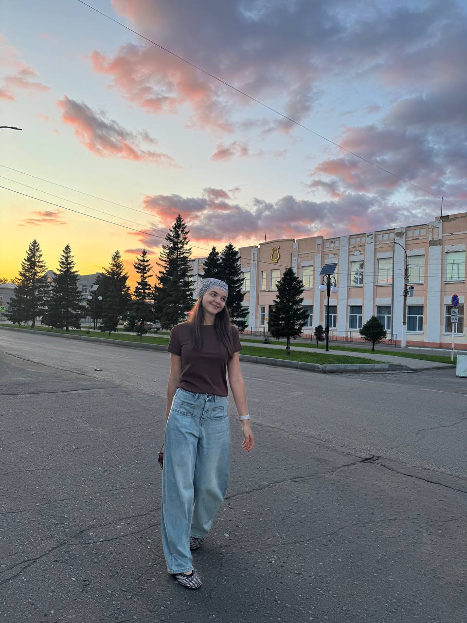 Наталья Шабала на прогулке